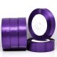 5Rolls X 25Yards Purple Satin Ribbon 25mm