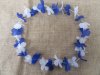 12 Blue&White Hawaiian Dress Party Flower Leis/Lei 6.5cm 12 Blue&White Hawaiian Dress Party Flower Leis/Lei 6.5cm