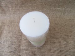 1X White Scented Cylinder Shape Candle 150mm High 1X White Scented Cylinder Shape Candle 150mm High