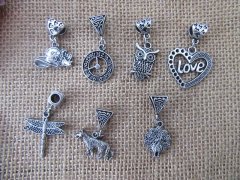 100Pcs New Various Design Beads Charms Pendants with Bail Hook 100Pcs New Various Design Beads Charms Pendants with Bail Hook