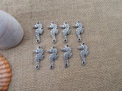 50Pcs New Seahorse Beads Charms Pendants Jewellery Findings