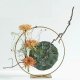 1Pc 35cm Dia Golden Circle Hoop Flower Display Table Stand