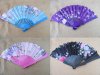 10Pcs New Silk Colth Flower Etc Printed Folding Hand Fans Mixed