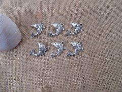 100Pcs New Dolphin Beads Charms Pendants Jewellery Findings