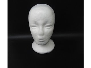 1Pc New White Female Foam Mannequin Head 27cm High
