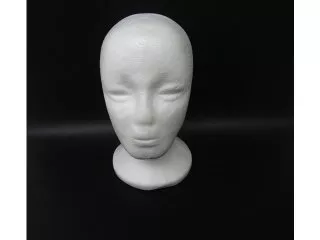 1Pc New White Female Foam Mannequin Head 27cm High