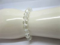 50 Fashion Clear Glass Bead 8mm Beaded Bracelets