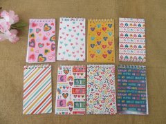3x8Pcs Spiral Message Note Memo Pad Notebooks Blank Inside