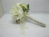 1X Ivory Rose Bridal Bouquet Holding Flowers Wedding Favor 1X Ivory Rose Bridal Bouquet Holding Flowers Wedding Favor