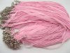 100 Pink Multi-string Waxen & Ribbon For Necklace