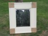 1Pc White Classical Hall Wall Mirror 85x75cm