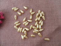 250g (430Pcs) Yellow Teardrop Simulate Pearl Beads Loose Beads
