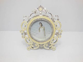 1X Ivory Floral D¨¦cor Wedding Photo Frame w/Rhinestone