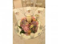 10X Round Mirror Base Wedding Table Centrepiece 25cm