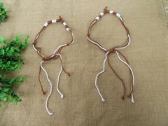 12Pcs Brown & White Cord Handmade Knitted Necklaces Bracelets 12Pcs Brown & White Cord Handmade Knitted Necklaces Bracelets