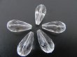 (image for) 650Pcs Transparent Faceted TearDrop Acrylic Beads Finding 18x9mm