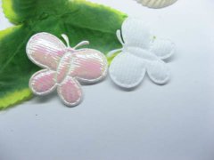 (image for) 500 White Butterfly Embellishments Trims Wholesale