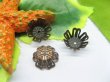 200pcs Antique Copper Filigree Bead Caps 7-11mm (image for) 200pcs Antique Copper Filigree Bead Caps 7-11mm