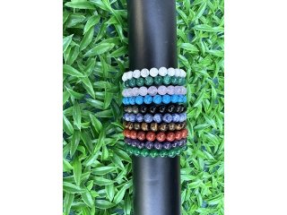 10Pcs New Gemstone Beads Beaded Bracelet 10 Designs (image for) 10Pcs New Gemstone Beads Beaded Bracelet 10 Designs