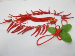 25Strand Chinese Artificial Pepper Chili Home Decor