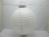 5Pcs Plain White Led Paper Lanterns w/Mini Bulb 20cm