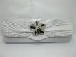 1Pc Silver Grey Satin Pleated Evening Handbag Wedding Clutch Bag (image for) 1Pc Silver Grey Satin Pleated Evening Handbag Wedding Clutch Bag
