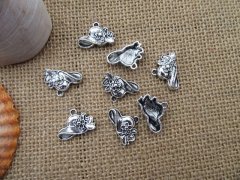 (image for) 100Pcs New Ladies Hat Beads Charms Pendants Jewellery Findings