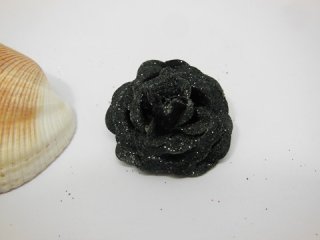 300 Black Artificial Rose Flower Head Buds 35x18mm