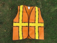 (image for) 6Pcs Safety Vest Mesh Breathable Workwear Vest Pretend Costume