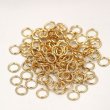(image for) 500g (820pcs) Golden Open End Jump Ring Jewelry Making Connector Rings 15x1.5mm