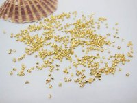 5000 Golden Plated Copper Tube Crimp Beads 1.5mm