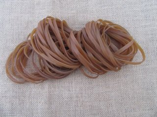 100Pcs Bulk Multi-Purpose Various Usage Rubber Band Half 12.5cm