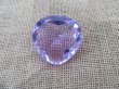 4X Purple Heart Crystal Taper Ball 49x49x26mm (image for) 4X Purple Heart Crystal Taper Ball 49x49x26mm