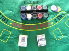 (image for) 1 Set Poker Texas Hold'em Poker Set Toy