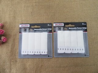 6Sheets x 4Prs Removable Picture Strips Picture Frame Hooks