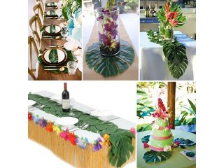 24Pcs Artificial Lifelike Greeny Leave Tortoiseshell Leaves