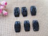 20Pcs Natural Black Obsidian Buddha Pendant For DIY Neckalce