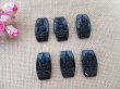 (image for) 20Pcs Natural Black Obsidian Buddha Pendant For DIY Neckalce