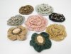 50Pcs Crochet Flower Embellishment Assorted