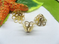 200pcs Golden Plated Bead Caps Bell yw-ac-bf29 200pcs Golden Plated Bead Caps Bell yw-ac-bf29