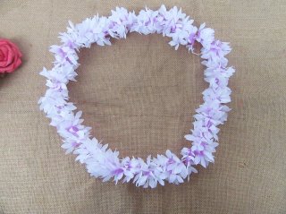 12Pcs Green or Purple Hawaiian Dress Party Flower Leis/Lei Petal