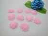 500 Hand Craft Organza Flower Embellishments - Pink 25mm