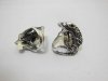 24X Men's Lizard Design Metal Rings with Case