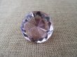 4X Pink Round Crystal Taper Ball 60x36mm (image for) 4X Pink Round Crystal Taper Ball 60x36mm