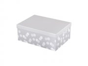 12X Gray Polka Dot Gift Box 22cm x 15cm x 8.5cm