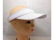 (image for) 5Pcs Promotional White Cotton Clip On Sports Visor