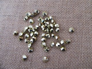 1500Pcs Golden Plastic Diamond Rhinestone Table Scatter 7x5mm (image for) 1500Pcs Golden Plastic Diamond Rhinestone Table Scatter 7x5mm