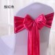 10Pcs Hot Pink Satin Sashes Chair Wider Bow Wedding Venue