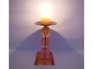 10X New Yellow Glass Base Metal Art Candle Holders (image for) 10X New Yellow Glass Base Metal Art Candle Holders