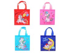 (image for) 10Pcs Unicorn Pony Reusable Grocery Shopping Bags Shoulder Mixed